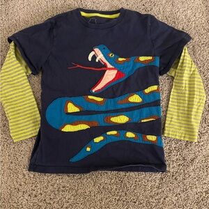 Hard to let this mini Boden snake appliqué tee go. Excellent condition